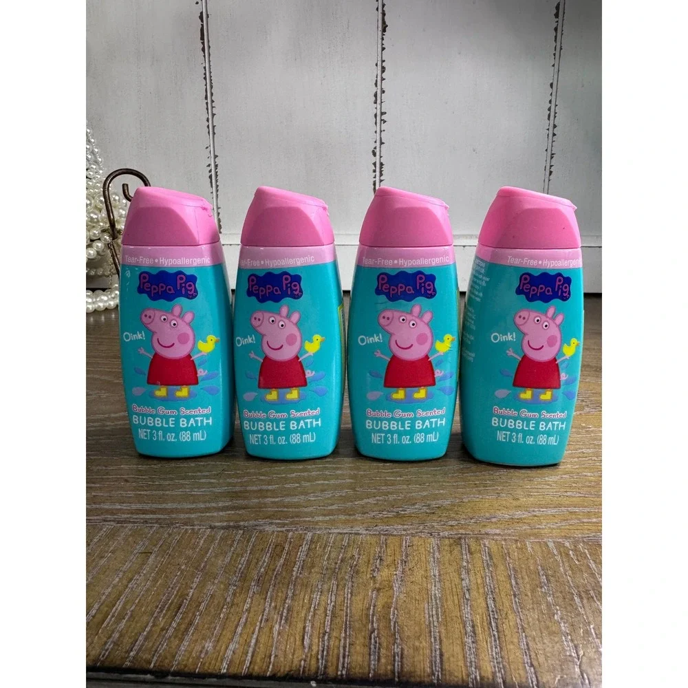 Peppa Pig Bubble Bath Bubble Gum Scent 3 fl oz 4 Pack Tear Free Hypoallergenic